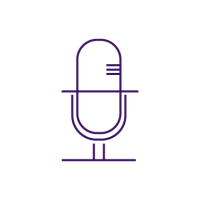 purple microphone